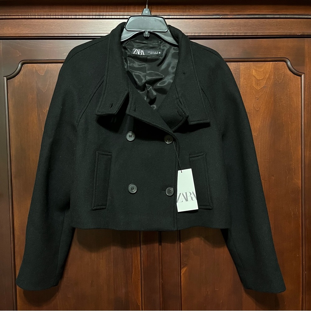 Zara Cropped Wool Jacket